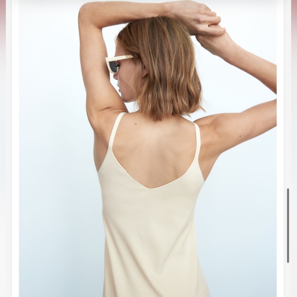 NWT Zara ecru long knit dress - Picture 4 of 14